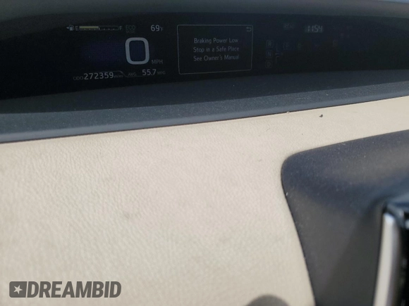 2016 Toyota Prius Four with VIN JTDKARFU8G3000874, listed as a Copart auction lot 53279885 with 272,359 mi miles and Salvage Title. Bid and sale history available at DreamBid. Image 9.