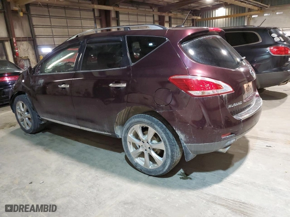 2014 Nissan Murano S with VIN JN8AZ1MW9EW502349, listed as a Copart auction lot 74286594 with 133,811 mi miles and Salvage Title. Bid and sale history available at carsss.com. Image 2.