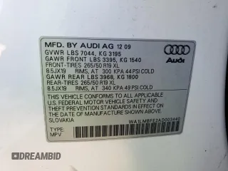 2010 Audi Q7 Premium Plus z VIN WA1LMBFE2AD003440, wystawiony jako Copart lot #73019484 z przebiegiem 198 076 mil mil oraz Szkoda całkowita • Salvage title. Historia ofert i sprzedaży dostępna na DreamBid. Obrazek 15.