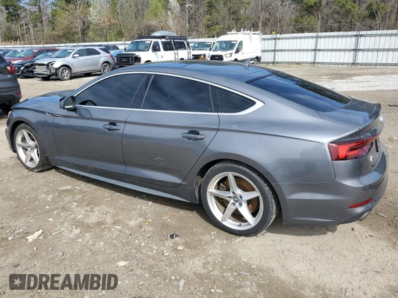 2018 Audi A5 Sportback Premium Plus with VIN WAUENCF54JA061579, listed as a Copart auction lot 49899095 with 90,295 mi miles and Salvage Title. Bid and sale history available at DreamBid. Image 2.