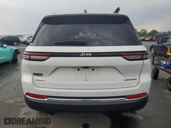 2023 Jeep Grand Cherokee Limited with VIN 1C4RJHBG8PC580782, listed as a Copart auction lot 59262215 with Not provided miles and Salvage title. Bid and sale history available at DreamBid. Image 6.
