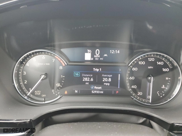 2020 Cadillac XT6 FWD Premium Luxury with VIN 1GYKPCRS0LZ173389, listed as a Copart auction lot 45647475 with 52,933 mi miles and Salvage Title. Bid and sale history available at carsss.com. Image 9.