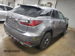 2021 Lexus RX 350 F Sport with VIN 2T2SZMDAXMC307224, listed as a Copart auction lot 75339464 with 54,850 mi miles and Salvage title. Bid and sale history available at DreamBid. Image 3.