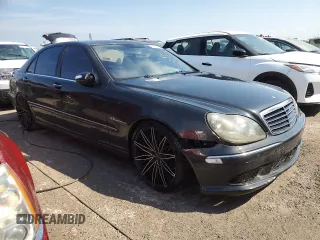 2004 Mercedes-Benz S 55 AMG with VIN WDBNG74J24A422606, listed as a Copart auction lot 74218554 with Not Provided miles and Non Repairable. Bid and sale history available at DreamBid. Image 4.