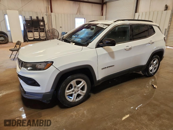 2023 Jeep Compass Latitude with VIN 3C4NJDBNXPT561810, listed as a Copart auction lot 64895215 with 59,166 mi miles and Clean title. Bid and sale history available at DreamBid. Image 1.