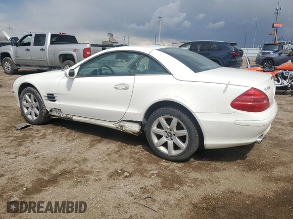 2003 Mercedes-Benz SL 500 with VIN WDBSK75F53F041507, listed as a Copart auction lot 55630925 with 129,451 mi miles and Salvage title. Bid and sale history available at DreamBid. Image 2.