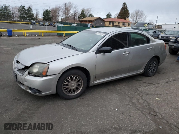 2010 Mitsubishi Galant ES with VIN 4A32B3FF0AE004969, listed as a Copart auction lot 49839655 with 0 mi miles and Non Repairable. Bid and sale history available at carsss.com. Image 1.