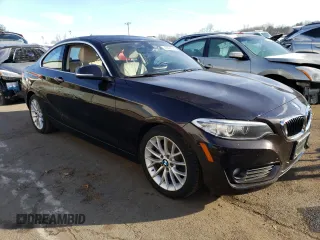 2015 BMW 2 Series 228i xDrive with VIN WBA1F7C50FVX96051, listed as a Copart auction lot 43630094 with 106,267 mi miles. Bid and sale history available at carsss.com. Image 4.
