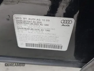 2010 Audi Q5 Premium с VIN WA1CKAFP4AA047913, выставлен на аукционе IAAI как лот 42528543 с пробегом 201 043 миль миль и . История ставок и продаж доступна на DreamBid. Изображение 9.