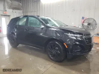 2024 Chevrolet Equinox LS with VIN 3GNAXHEGXRL166621, listed as a Copart auction lot 45135085 with 23,508 mi miles and Salvage Title. Bid and sale history available at carsss.com. Image 4.