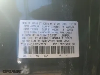 2005 Acura TSX with VIN JH4CL96805C002177, listed as a Copart auction lot 47997335 with 159,682 mi miles and Salvage Title. Bid and sale history available at carsss.com. Image 14.
