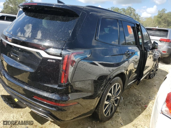2021 Cadillac XT6 Sport with VIN 1GYKPGRS4MZ108084, listed as a Copart auction lot 75632384 with 0 mi miles and Salvage Title. Bid and sale history available at carsss.com. Image 3.