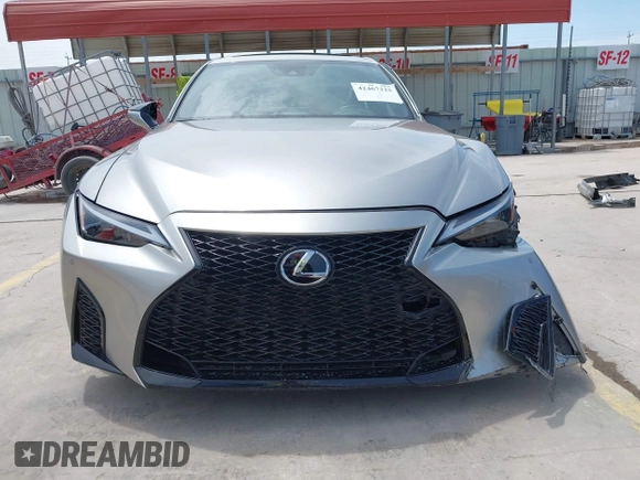 2023 Lexus IS 350 F Sport with VIN JTHGZ1B29P5068608, listed as a IAAI auction lot 42467225 with 17,266 mi miles and . Bid and sale history available at DreamBid. Image 13.