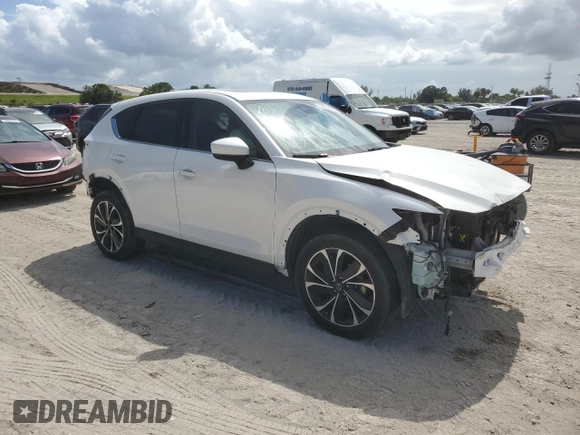 2023 Mazda CX-5 S Premium with VIN JM3KFBDM6P0146078, listed as a Copart auction lot 55654665 with 13,645 mi miles and Salvage Title. Bid and sale history available at DreamBid. Image 4.