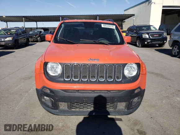 2018 Jeep Renegade Latitude with VIN ZACCJABH1JPH71260, listed as a Copart auction lot 68535514 with 33,651 mi miles and Salvage title. Bid and sale history available at DreamBid. Image 5.