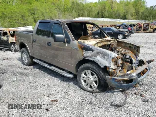 2004 Ford F-150 XLT with VIN 1FTPW14554KC21841, listed as a Copart auction lot 52446145 with 0 mi miles and Salvage Title. Bid and sale history available at carsss.com. Image 4.