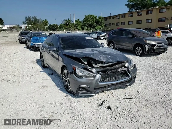 2019 Infiniti Q50 Luxe z VIN JN1EV7AP7KM519508, wystawiony jako Copart lot #53206555 z przebiegiem 88 415 mil mil oraz Nie do naprawy • Non repairable. Historia ofert i sprzedaży dostępna na DreamBid. Obrazek 13.