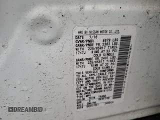 2016 Nissan Rogue SV with VIN JN8AT2MV6GW151014, listed as a Copart auction lot 51981555 with 75,968 mi miles and Salvage Title. Bid and sale history available at DreamBid. Image 13.