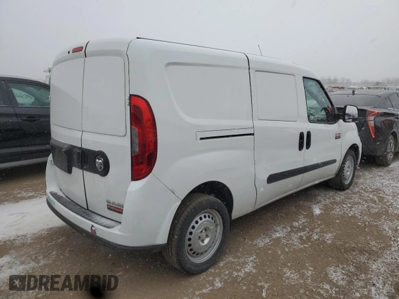 2022 Ram ProMaster City Cargo Tradesman with VIN ZFBHRFAB0N6X33216, listed as a Copart auction lot 89373425 with 72,737 mi miles and Salvage title. Bid and sale history available at DreamBid. Image 3.