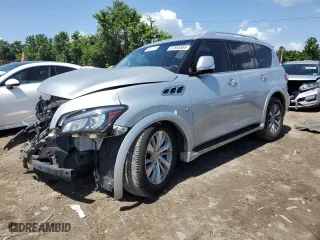 2017 Infiniti QX80 with VIN JN8AZ2NE6H9154556, listed as a Copart auction lot 57565554 with 94,101 mi miles and Clean Title. Bid and sale history available at carsss.com. Image 1.