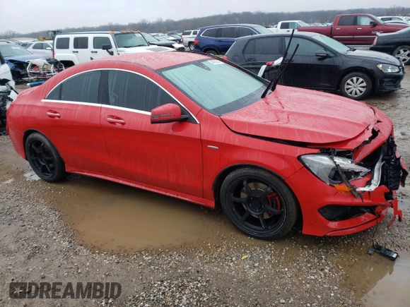 2016 Mercedes-Benz CLA 250 with VIN WDDSJ4GB4GN307100, listed as a Copart auction lot 38758044 with Not Provided miles and . Bid and sale history available at DreamBid. Image 4.