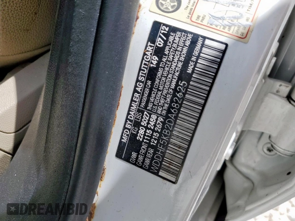 2013 Mercedes-Benz E 350 Luxury z VIN WDDHF5KB2DA682625, wystawiony jako Copart lot #63791535 z przebiegiem 73 381 mil mil oraz Szkoda całkowita • Salvage title. Historia ofert i sprzedaży dostępna na DreamBid. Obrazek 13.