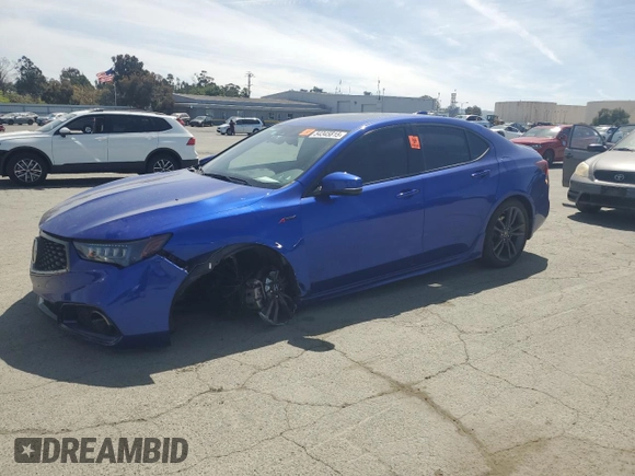 2020 Acura TLX w/A-Spec Pkg with VIN 19UUB1F63LA001267, listed as a Copart auction lot 54345815 with 72,870 mi miles and Salvage title. Bid and sale history available at DreamBid. Image 1.