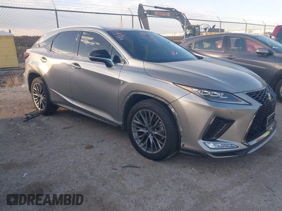 2022 Lexus RX with VIN 2T2YZMDA8NC326768, listed as a IAAI auction lot 41264390 with 36,217 mi miles. Bid and sale history available at carsss.com. Image 1.