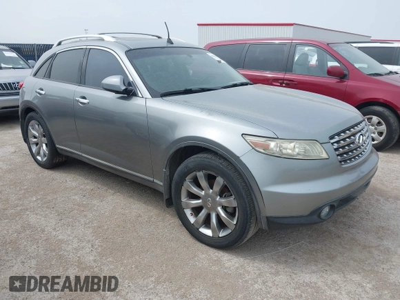 2004 Infiniti FX35 with VIN JNRAS08U74X108814, listed as a IAAI auction lot 41945071 with 203,682 mi miles. Bid and sale history available at carsss.com. Image 1.