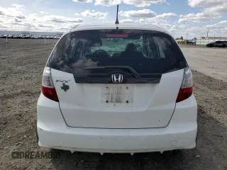 2013 Honda Fit with VIN JHMGE8H36DC045590, listed as a Copart auction lot 52617145 with 0 mi miles and Salvage Title. Bid and sale history available at carsss.com. Image 6.