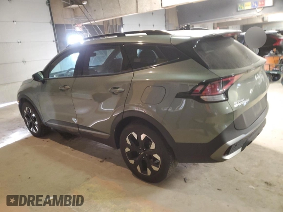 2023 Kia Sportage X-Line with VIN 5XYK6CAF8PG122962, listed as a Copart auction lot 41755355 with 47,640 mi miles and Salvage Title. Bid and sale history available at carsss.com. Image 2.