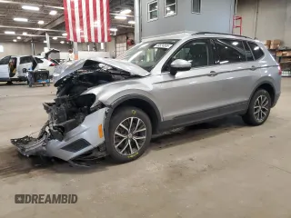 2021 Volkswagen Tiguan S with VIN 3VV0B7AX1MM019479, listed as a Copart auction lot 48524895 with 50,445 mi miles and Salvage Title. Bid and sale history available at DreamBid. Image 1.