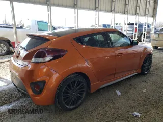 2013 Hyundai Veloster Turbo w/Black Int with VIN KMHTC6AE1DU095888, listed as a Copart auction lot 46693595 with 115,243 mi miles and Salvage Title. Bid and sale history available at carsss.com. Image 3.