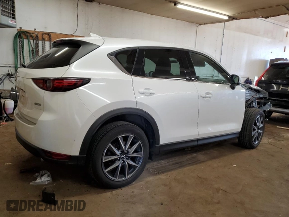 2018 Mazda CX-5 Grand Touring with VIN JM3KFBDM6J0455993, listed as a Copart auction lot 61414275 with 77,570 mi miles and Salvage title. Bid and sale history available at DreamBid. Image 3.