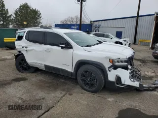 2023 GMC Acadia SLT with VIN 1GKKNULSXPZ148259, listed as a Copart auction lot 51538155 with 4,169 mi miles and Salvage Title. Bid and sale history available at DreamBid. Image 4.