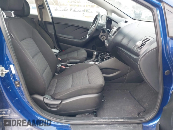 2017 Kia Forte LX with VIN 3KPFK4A79HE124164, listed as a IAAI auction lot 41684647 with 134,058 mi miles and . Bid and sale history available at carsss.com. Image 5.