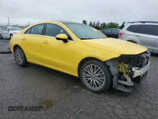2020 Mercedes-Benz CLA 250 with VIN WDD5J4HB4LN078729, listed as a Copart auction lot 59929165 with 55,785 mi miles and Salvage title. Bid and sale history available at DreamBid. Image 4.