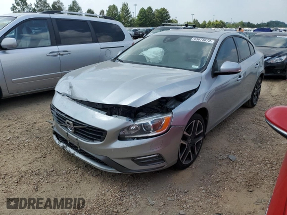 2017 Volvo S60 Dynamic with VIN YV126MFL0H2439547, listed as a Copart auction lot 65078673 with 207,624 mi miles. Bid and sale history available at carsss.com. Image 1.