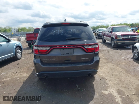 2014 Dodge Durango Citadel with VIN 1C4RDJEG7EC493379, listed as a IAAI auction lot 42159732 with 184,373 mi miles and . Bid and sale history available at DreamBid. Image 16.