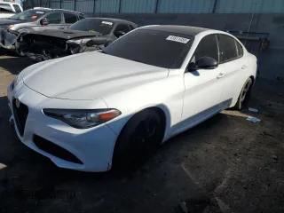 2021 Alfa Romeo Giulia Ti Sport with VIN ZARFAMBN0M7648870, listed as a Copart auction lot 41811485 with 67,412 mi miles and Salvage title. Bid and sale history available at DreamBid. Image 1.