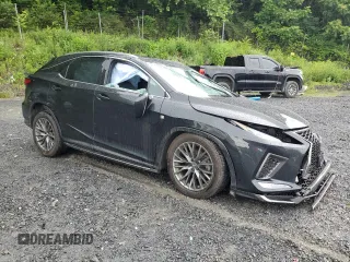 2022 Lexus RX 350 F Sport with VIN 2T2YZMDA6NC322346, listed as a Copart auction lot 61393195 with 54,576 mi miles and Salvage title. Bid and sale history available at DreamBid. Image 4.