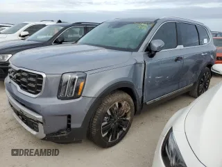 2024 Kia Telluride SX z VIN 5XYP54GC0RG460404, wystawiony jako Copart lot #75987574 z przebiegiem Nie podano mil oraz Szkoda całkowita • Salvage title. Historia ofert i sprzedaży dostępna na DreamBid. Obrazek 1.