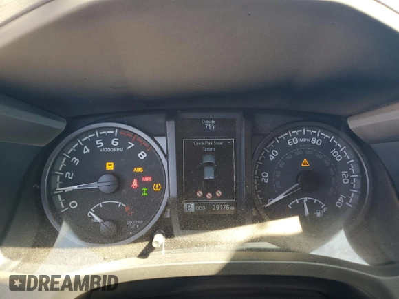 2021 Toyota Tacoma 4WD SR5 with VIN 3TMDZ5BN2MM101766, listed as a Copart auction lot 50015205 with 29,176 mi miles and Salvage Title. Bid and sale history available at carsss.com. Image 9.