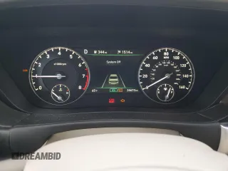 2022 Genesis G90 5.0L Ultimate with VIN KMTF54PH0NU096101, listed as a Copart auction lot 49155155 with 24,673 mi miles and Salvage Title. Bid and sale history available at carsss.com. Image 9.