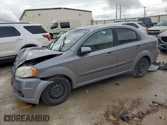 2010 Chevrolet Aveo 1LT with VIN KL1TD5DE9AB116993, listed as a Copart auction lot 55531645 with 167,857 mi miles and Salvage Title. Bid and sale history available at DreamBid. Image 1.