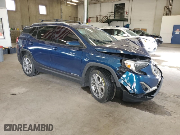 2020 GMC Terrain SLT z VIN 3GKALVEX3LL110308, wystawiony jako Copart lot #61995905 z przebiegiem 57 693 mil mil oraz Szkoda całkowita • Salvage title. Historia ofert i sprzedaży dostępna na DreamBid. Obrazek 4.