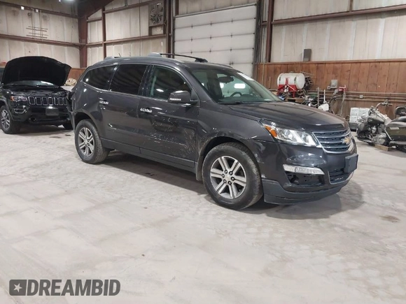 2015 Chevrolet Traverse LT with VIN 1GNKVGKD7FJ244581, listed as a IAAI auction lot 41951170 with 207,914 mi miles and . Bid and sale history available at DreamBid. Image 1.