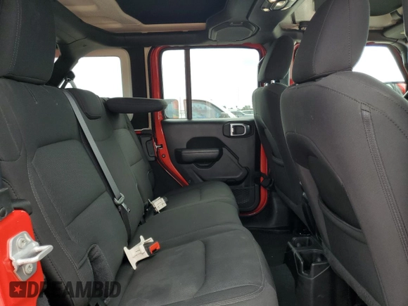 2022 Jeep Wrangler Unlimited Sport S with VIN 1C4HJXDG5NW200568, listed as a Copart auction lot 84410364 with 27,481 mi miles and Salvage Title. Bid and sale history available at carsss.com. Image 10.
