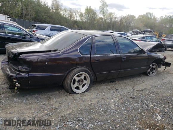 1996 Chevrolet Caprice 1SA Special Value with VIN 1G1BL52P1TR125640, listed as a Copart auction lot 53086055 with Not Provided miles and Salvage Title. Bid and sale history available at DreamBid. Image 3.