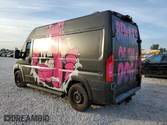 2014 Ram ProMaster Cargo with VIN 3C6TRVBG5EE102202, listed as a Copart auction lot 85702064 with 107,484 mi miles and Salvage Title. Bid and sale history available at DreamBid. Image 2.
